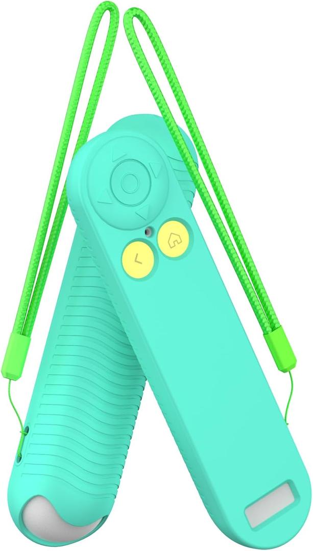 Silicone Remote Case Cover for Nex Playground Game System Remote, Anti Slip Shockproof Remote Protective Sleeve Compatible with Nex Playground Game System Remote,Remote Case with Lanyard (Green)