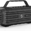 TOMPROAD Bluetooth Speaker 120W Peak 80W Portable Wireless Hi-Fi Loud Outdoor IPX6 Waterproof Big Party Speakers with Deep Bass, TWS Pairing, DSP Sound Boombox for Home Camping Beach (Black)