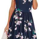 KILIG Women's Summer Casual Sundress Button Sleeveless Spaghetti Strap Dress (Medium)