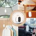 Travel Mini Diffuser for Essential Oils Multifunction Waterless Mini Car Aromatherapy Diffuser for Room Office Bedroom(White)