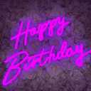 Happy Birthday Neon Sign Large - Colorful Happy Birthday Sign Reusable Neon Signs for Wall Decor, LED Sign for Birthday Party with Remote 200+ Colors, App Control, Music Sync, Birthday Gift for Boys & Girls