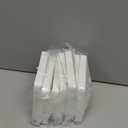 QWORK 8 Pack 4" Vinyl Post Cap, Vinyl Pyramid Fence Post Cap for 4" x 4" Vinyl Fence Post, White