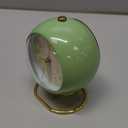 SHISEDECO Small Tableclocks Classic Non-Ticking Tabletop Alarm Clock with Backlight, Battery Operated Astronaut Deskclock with HD Glass for Living Room Bedroom Bedside Indoor Decor (Green)