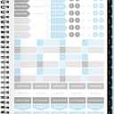 AT-A-GLANCE 2025 Planner, Weekly & Monthly, 7" x 8-3/4", Medium, Contemporary Lite, Sky Blue (7054XL3825)