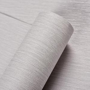 Haimin Grasscloth Wallpaper Peel and Stick 20.9in X 393in Fabric Contact Paper Wall Paper Textured Wallpaper Vertical Stripes Look Self-Adhesive Thick Vinyl Embossed Film