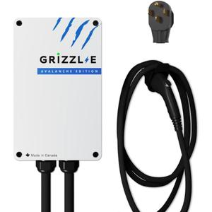 Grizzl-E Classic Level 2 Electric Vehicle (EV) Charger up to 40 Amp, UL Certified Indoor/Outdoor Electric Car Fast Wall Charging Station, NEMA 14-50 Plug, 24 feet Premium Cable, Avalanche Edition