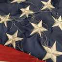 American Flag 3x5 Ft for Outside, Heavy Duty Nylon US Flags for High Wind Outdoor, Fade Resistant and Waterproof USA Flag with Embroidered Stars, Sewn Stripes, Brass Grommets