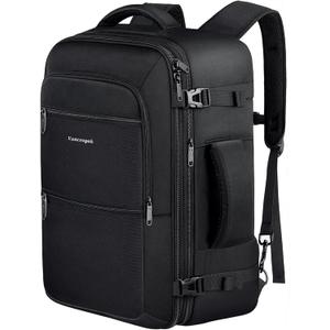 Vancropak 35L Carry on Bags for Airplanes, Luggage Backpack for Travel, Flight Approved Travel Bag for Men & Women, Water Resistant Suitcase Backpack Weekender Business Daypack Overnight Bag, Black (Large)