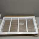 24x14 Return Air Grille [Duct Opening],Steel Air Return Vent Cover [Fixed Hinged] for 1-inch Filters,Return Air Grilles for Sidewall and Ceiling (24"W x 14"H [Duct Opening])