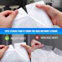 80 Counts 4 Gallon Small Drawstring Trash Bags, Small Garbage Bags Code a fit 10-15 Liter, 3.5-4 Gal Mini Trash Bag, White Trash Bin Liners for Home Office Kitchen Bathroom Bedroom