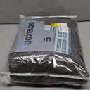 H.VERSAILTEX Round Ottoman Cover Thick Linen Look Ottoman Slipcover Round Ottoman Storage Cover Folding Stool Covers Furniture Protector Cover for Footrest Ottoman Fit Dia 36" - 38", Heather Chocolate