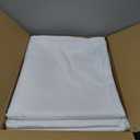 Fitable 8 Pack Rectangle Tablecloths: Stain Resistant Wrinkle Free Circle Table Clothes, Washable Reusable Polyester Table Covers for Wedding Party Birthday Banquet Reception(White, 60x102 Inch)