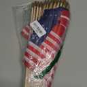 50 Pack Small American Flags on Stick 5x8 Inch/Mini American US Flags/American Hand Held Stick Flags Spear Top (5x8 Inch-50 pack)