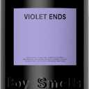 Boy Smells Violet Ends Candle - Aromatic Candle for Home with Rhubarb, Violet and Smoked Papyrus - Cotton Wick