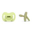 Color Essence SX PRO Silicone Baby Pacifier 2Pk, Made with 100% Soft Silicone, Baby Essentials Perfect for Breastfeeding Babies, Designed in Spain, 0-6 Mths, Green