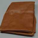 MANDIOO Set of 2 Faux Leather Decorative Throw Pillow Covers Modern Solid Outdoor Cushion Cases Luxury Pillowcases for Couch Sofa Bed 16x16 Inches Brown