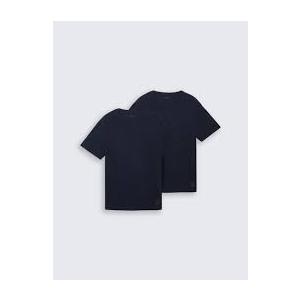 Basic T-shirts in a 2-pack Black/Blue, 2 Pack, Size Large