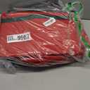 Premium Christmas Ornament Storage Box  Holds up to 72-3 Ornaments + 6 Side Slots for Figurines & Nutcrackers  Holiday Decoration Organizer  Durable 600D Red Canvas