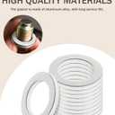 2 x 20pcs Oil Drain Plug Gasket Washer Crush Seal,Car Accessories Oil Plug Gasket,Engine Oil Plug Crush Washers,Aluminum Crush Washer for Oil Change,Car Sealing Gaskets Rings,Replace#94109-14000