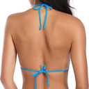 SHERRYLO Micro Bikini Extreme G String Thong Bikinis Sexy Mini Bathing Suit for Women Womens Swimsuits Microkini Swimsuit (Blue, S)