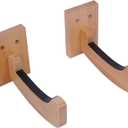 Surfboard Wall Mount Racks Sturdy Surf Board Wall Hangers Suitable for Longboards/Shortboards/Skateboards/Snowboards/Skiing Boards, Works Indoors and Outdoors, Bamboo