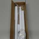 Tension Curtain Rod 30 To 63 Inch White Tension Rods Adjustable Spring Loaded Curtain Rods 7/8" Curtains Rods No Drilling Tension Rods For Windows Bedroom Closet Doorway Door