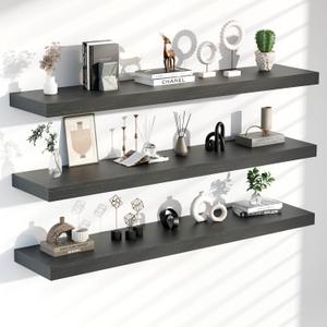 60 Inch Floating Shelves for Wall, Set of 3