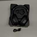 Trucker Bluetooth Headset, Wireless Headsets with Noise Cancelling Microphone, Long Battery Life Bluetooth Headphones with Detachable Earpad/Single+Dual Mode for Office/Driving/Home (Black)