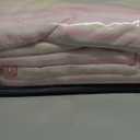 Kids Girls Pink Duvet Cover Full, 3 Piece Rainbow Striped Bedding Set, Cute Princess Bow & Stripes Design, 1 Duvet Cover and 2 Pillowcases, Ultra Soft Breathable Microfibre Reversible (Full(No Comforter))