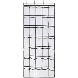 35 Pockets Over the Door Shoe Organizer (White)