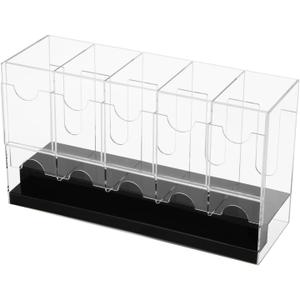 Acrylic Booster Pack Dispenser, Card Dispenser Storage and Organizer, Compatible With Various Cards, Easily Fit Entire Booster Box, Organizer Display for Trading Card, Booster Packs, Sports (5-Slot)