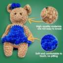 4 Skeins Fluffy Chenille Yarn for Crocheting - Chunky Velvet Yarn for Scarves Shawls, Baby Blankets, Hats Plush Toys, Plush Yarns Each Skein 49.2yd, 3.5oz (Dark Gray)