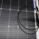 100W 12V Flexible Solar Panel 9BB Monocrystalline Cell 12 Volt Semi-Flexible for Marine RV Trailer Boat Cabin Van Car Uneven Surfaces 12V Battery Charge