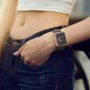 2 Pack Case 44mm with Built-in Tempered Glass Screen Protector Compatible with Apple Watch SE Series 6/5/4 44mm, Ultra-Thin Scratch Resistant Overall Protective Cover for iWatch SE Series 6/5/4