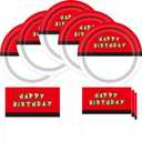 Cartoon Animation Birthday Party Supplies, Includes 20 Plates and 20 Napkins, Video Games Themed Party Decorations