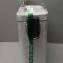 1.3 Gallon Slim Small Trash Can with Lid Soft Close, Stainless Steel Garbage Can for Bathroom Bedroom Office, Rectangular Step Trash Bin with Removable Inner Waste Basket (White)