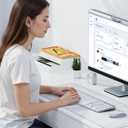 Wireless Keyboard and Mouse Combo - Full Size Slim Thin Wireless Keyboard Mouse with Numeric Keypad 2.4G Stable Connection Adjustable DPI (White & Silver)