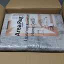 Area Rugs for Living Room: 8x10 Washable Neutral Modern Rug for Bedroom Large Soft Abstract Dining Room Rugs Indoor Floor Low Pile Carpet for Home Office Nursery - Rust Grey