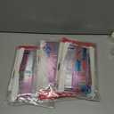 Pack Of 3 Pink Bow Birthday Decorations | 3.3x6.6ft Tinsel Fringe Backdrop with Banner 3 Pack Party Supplies for Girls Theme Party | Blue & Pink Foil Streamers