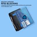 VANNANBA Wallet for Men Bifold Credit Card Holder,RFID Blocking Front Pocket Wallets for Men Teen Boys with Gift Box(Black)