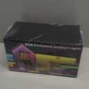 MuliVid 150Ft Permanent Outdoor Lights,Smart RGB Outdoor Lights with Remote APP Control, IP67 Waterproof Outside Light for House for Christmas, Halloween, Holiday, Party, Daily