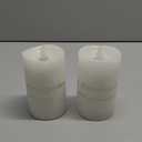 3" x 5" Flameless Candles Set of 2, 2AA Battery Life 600 Hours Battery Candles Flickering with Timer, 5 inch Flameless Candles with Remote for Indoor/Outdoor, White