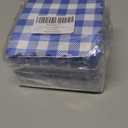 Blue Gingham Napkins Disposable Cocktail: 120PCS Checkered Square Paper 9.8x9.8 Inch For Table Decorations & Dinner Party