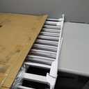 Babelio Baby Gate for Stairs, Kitchen & Doorways, 26-43" W 28" H No Bottom Bar| Easy Installation| One-Handed Operation| Auto-Close| Hardware Mount (Drill Needed) Safety Dog/Pet Gate Indoor (White)