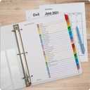 Oxford 1-31 Tab Dividers for 3 Ring Binders, Numbered Tab Dividers, Multicolor Numbered Binder Dividers, 3 Sets (89402)