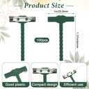 Ouligay 100PCS Boutonniere Pins T-Shaped Corsage Pins for Men Women Plastic Safety Clips for Bride Groom Tiny Safety Pin Brooch for Flower Bouquets Wedding Festivals Birthday