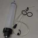 XuYelora 500cc Oil Suction Syrin ge Fluid Transfer Pump, Automotive Brake Fluid Extractor Pump with Long Rubber Hose, Manual Fuel Suction & Filler Vacuum Fuel Transfer Cleaner(Color:Clear)