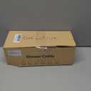 SWTYMIKI Shower Caddy Hanging Organizer - Over the Door Shower Caddy with 6 Hooks, 2 Installation Ways, Stainless Steel Rustproof Bathroom Organizer, Black (Black-1 tier)