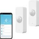 WiFi Motion Sensor, Smart Motion Detector for Home Security, Wireless Motion Sensor App Remote Monitor, Voice Command Compatible with Alexa. 2 Pack