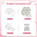 Wokceer Round Backdrop Stand 5FT Circle Balloon Arch Frame Circle Backdrop Stand Gold Round Arch for Wedding Birthday Party Bridal Shower Anniversary Event Ceremony Decoration
